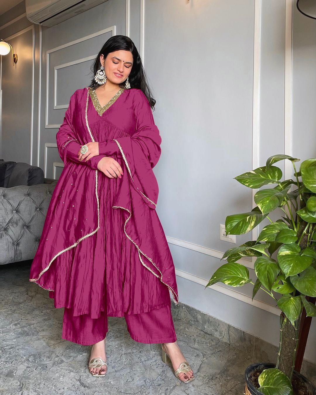 EriWaystyles presenting Gown Set| 3Pcs Sets | Anarkali Style
