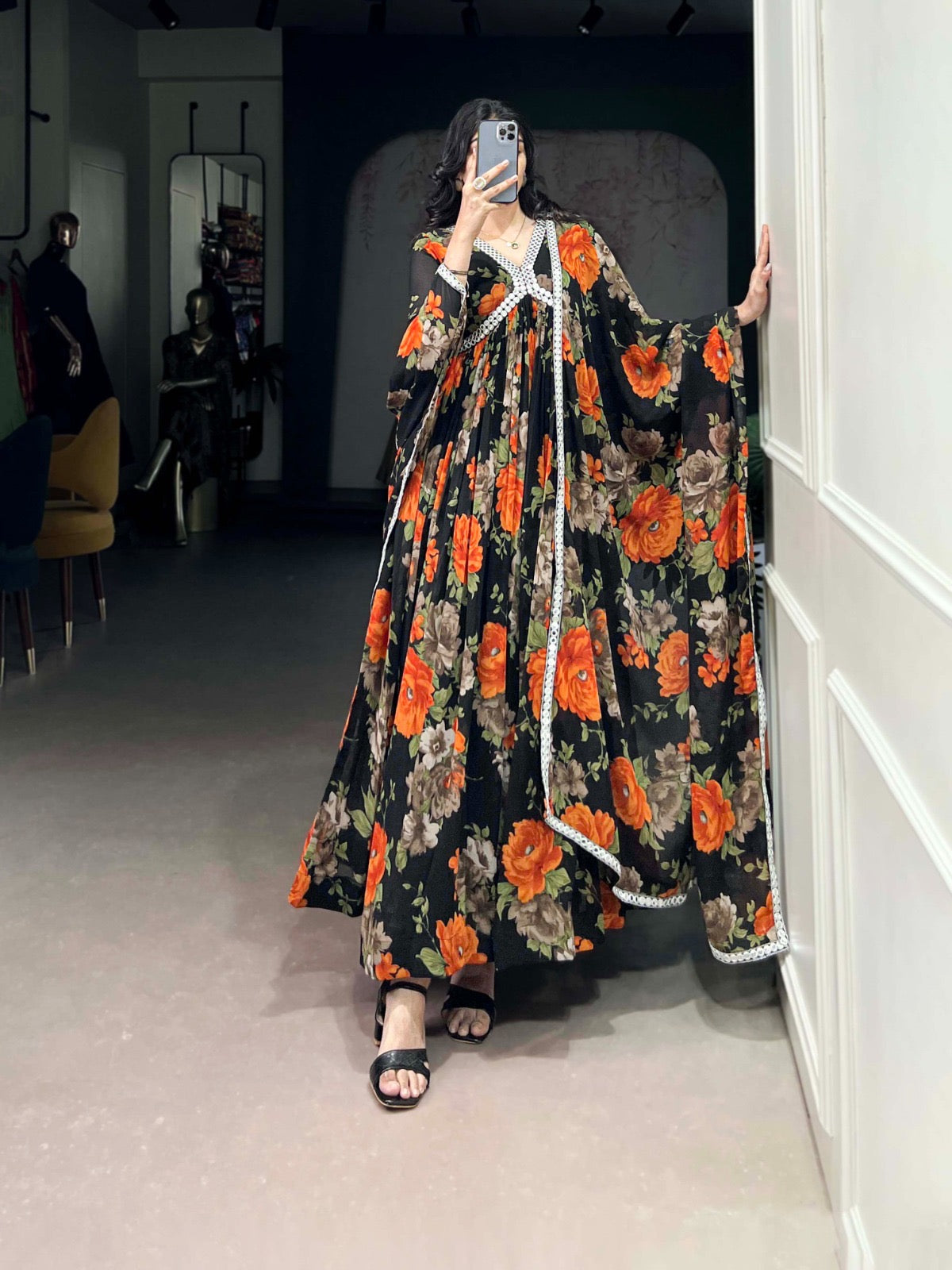 EriWaystyles Presenting New Floral Gown Collection || Long Floral Gown