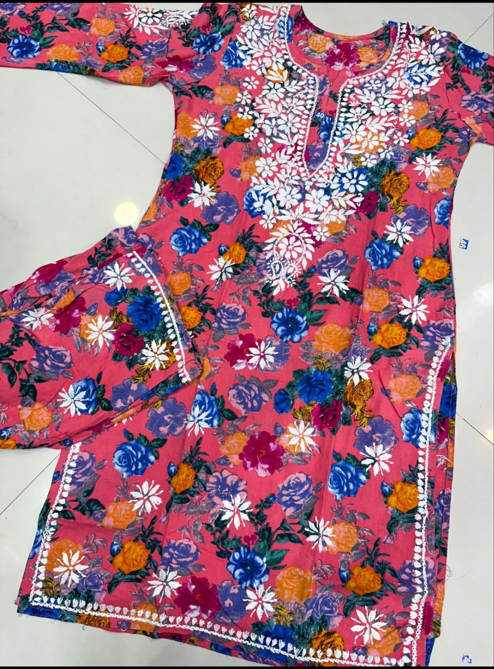 Luckhnowi Chikankari | Rayon print 2pcs set |