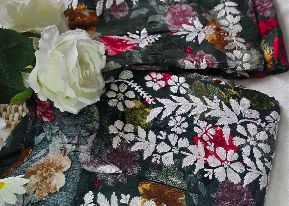Luckhnowi Chikankari | Rayon print 2pcs set |