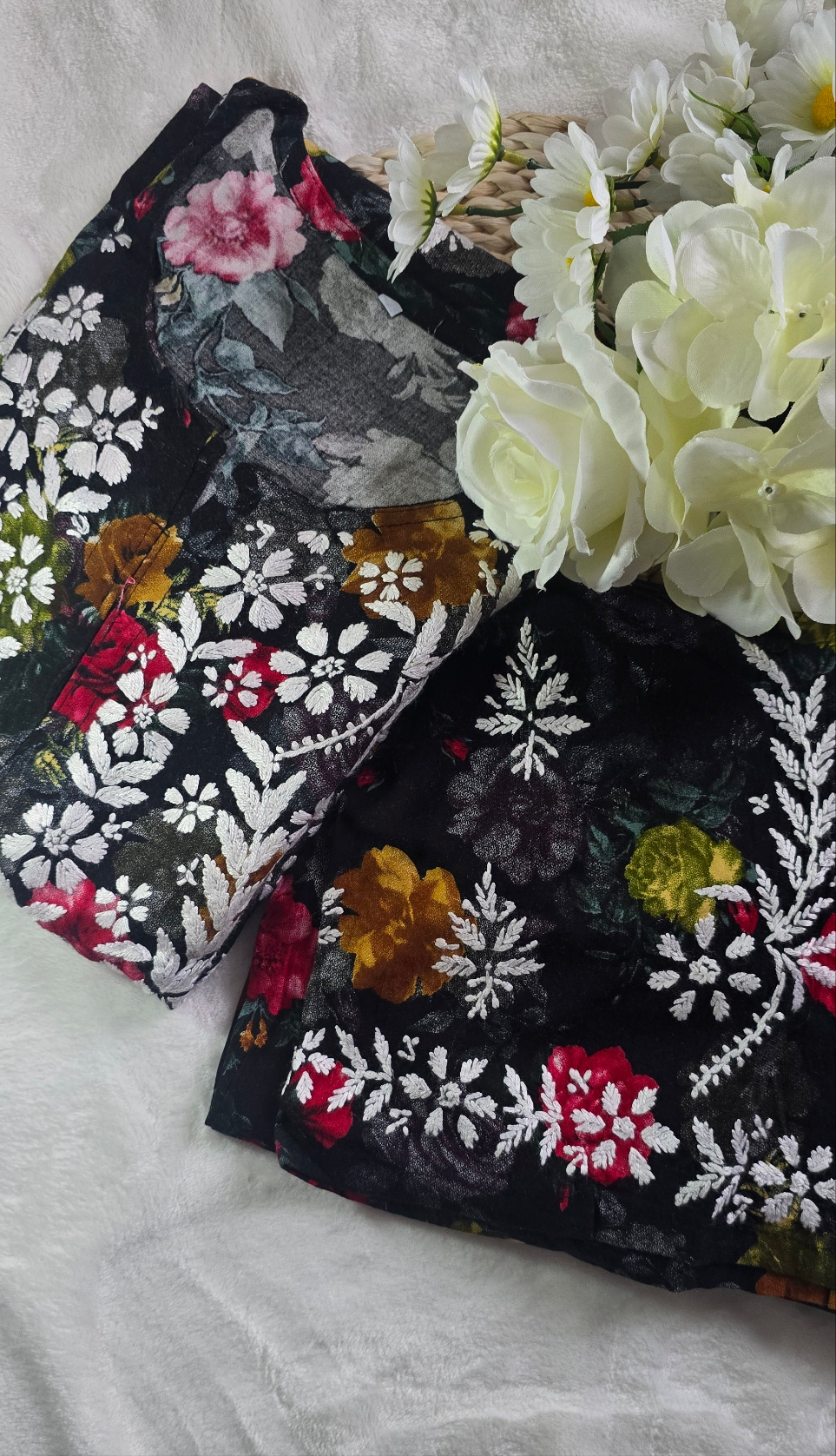 Luckhnowi Chikankari| Rayon print 2pcs set |