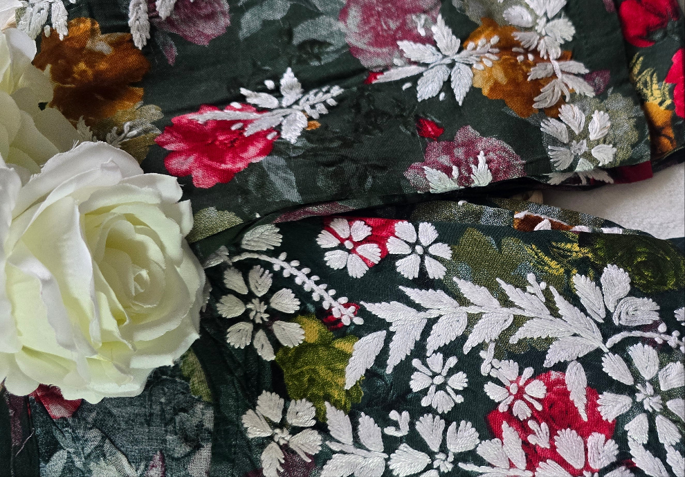 Luckhnowi Chikankari | Rayon print 2pcs set |