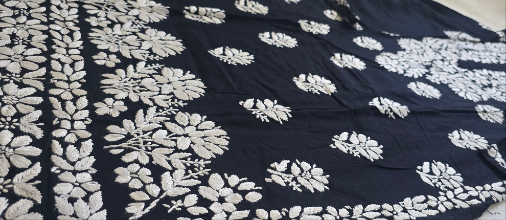 Chikankari long kurti |Elegant Embroidery |