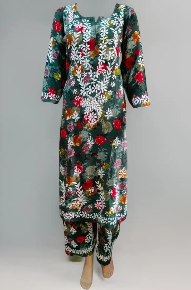 Luckhnowi Chikankari| Rayon print 2pcs set |