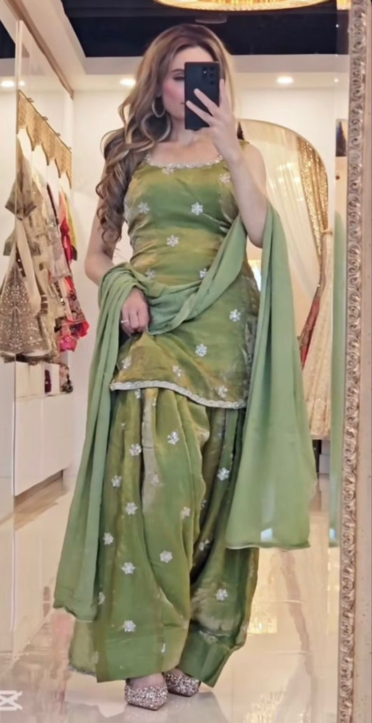 Designer party wear suits| Farshi salwar style| 3pcs set