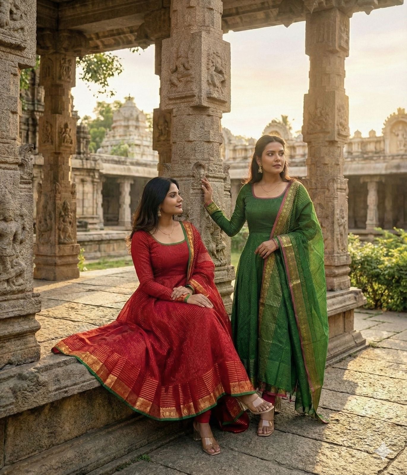 Super Trendy Traditional Outfit | Banarsi Anarkali style |