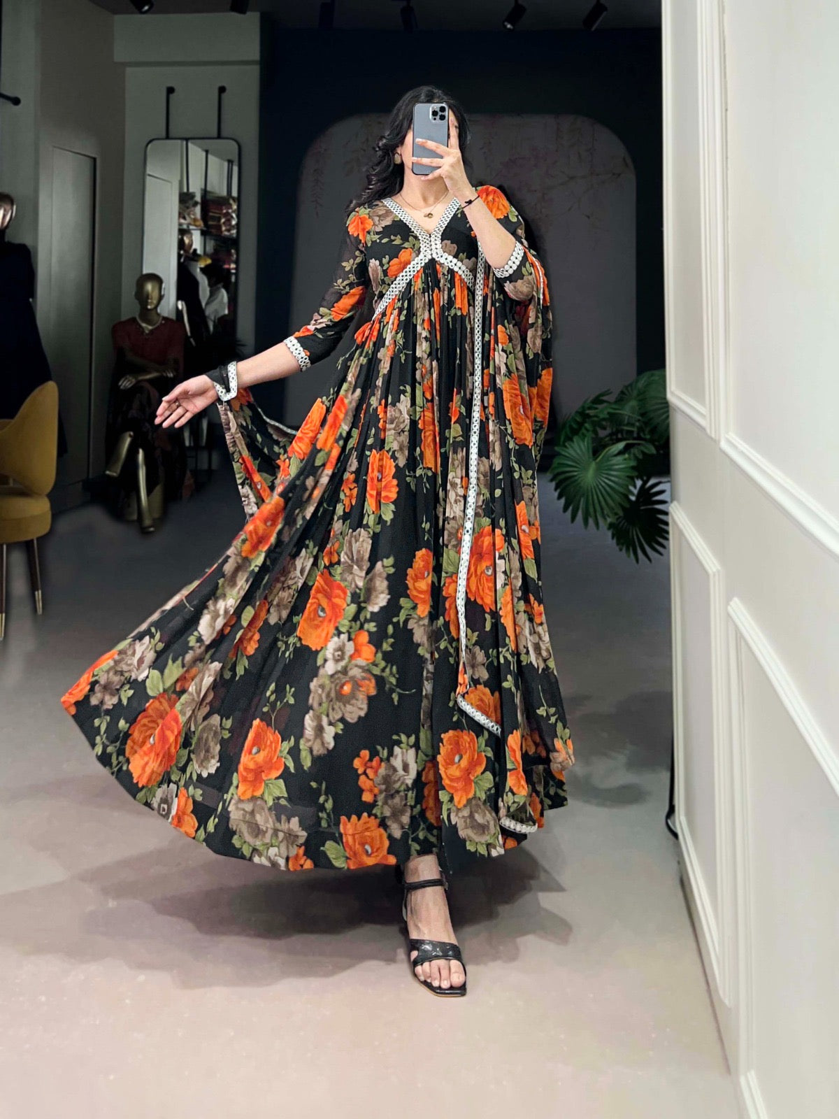 EriWaystyles Presenting New Floral Gown Collection || Long Floral Gown