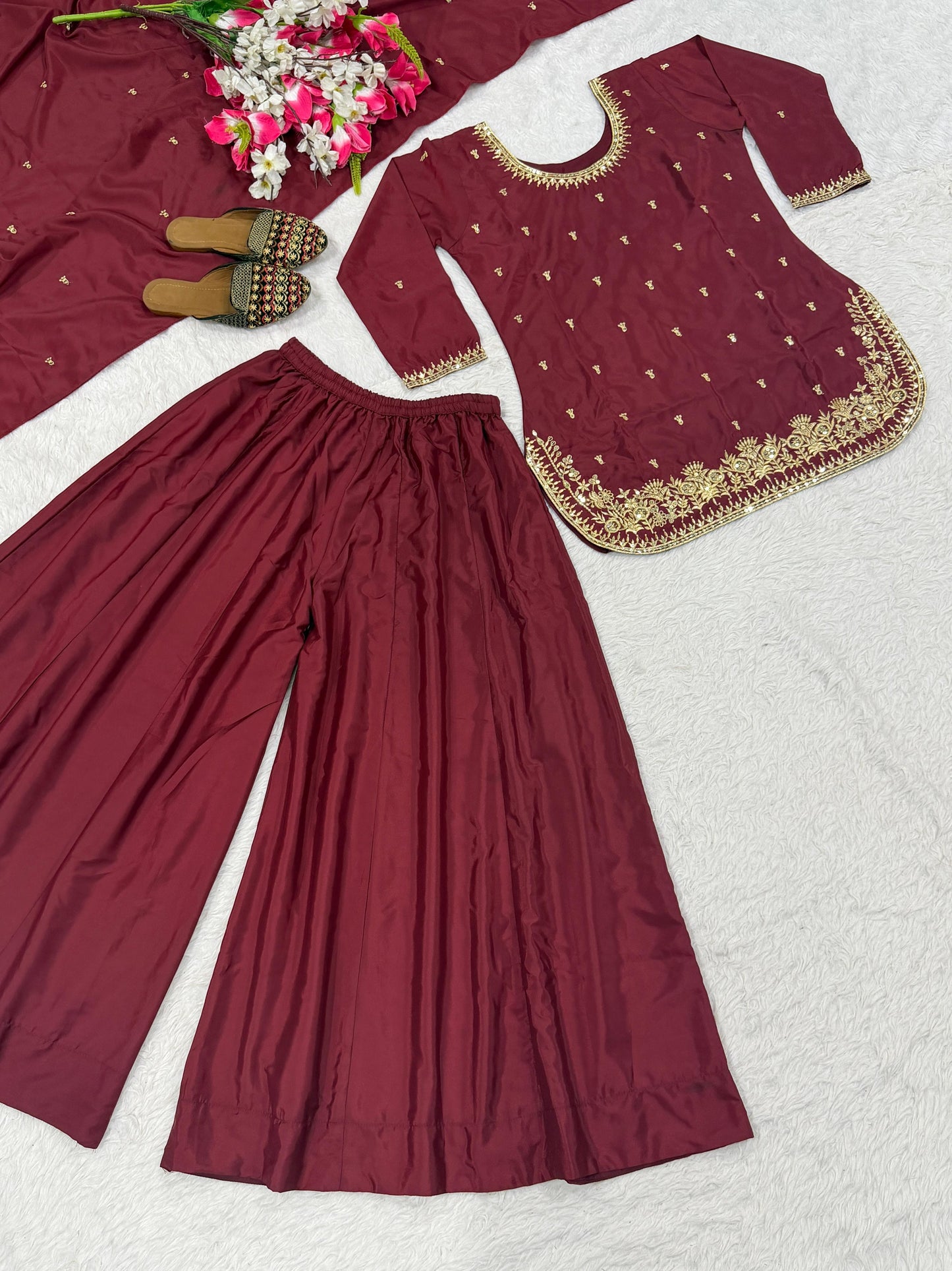 EriWaystyles Presenting New Designer party wear Plazzo Set ||