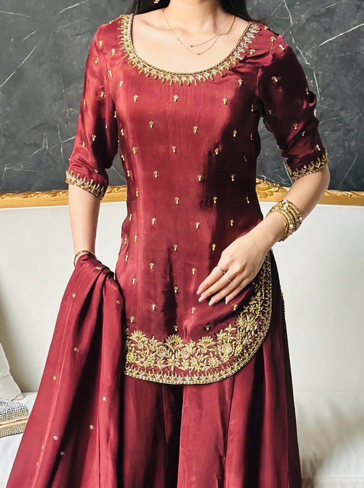 EriWaystyles Presenting New Designer party wear Plazzo Set ||
