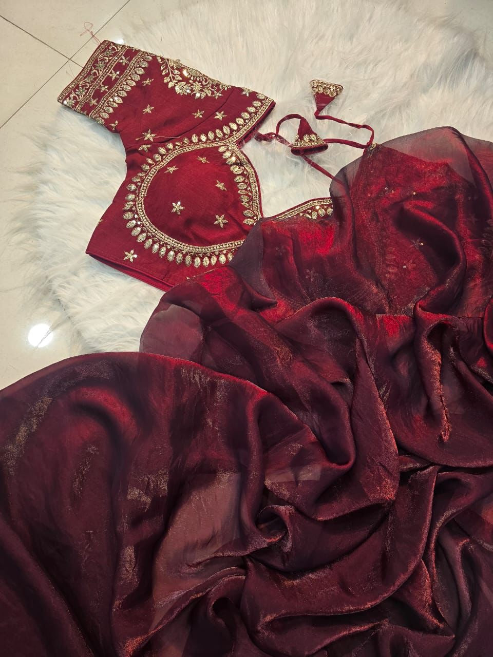 EriWaystyles New Designer Sarees|Stitched Blouse |
