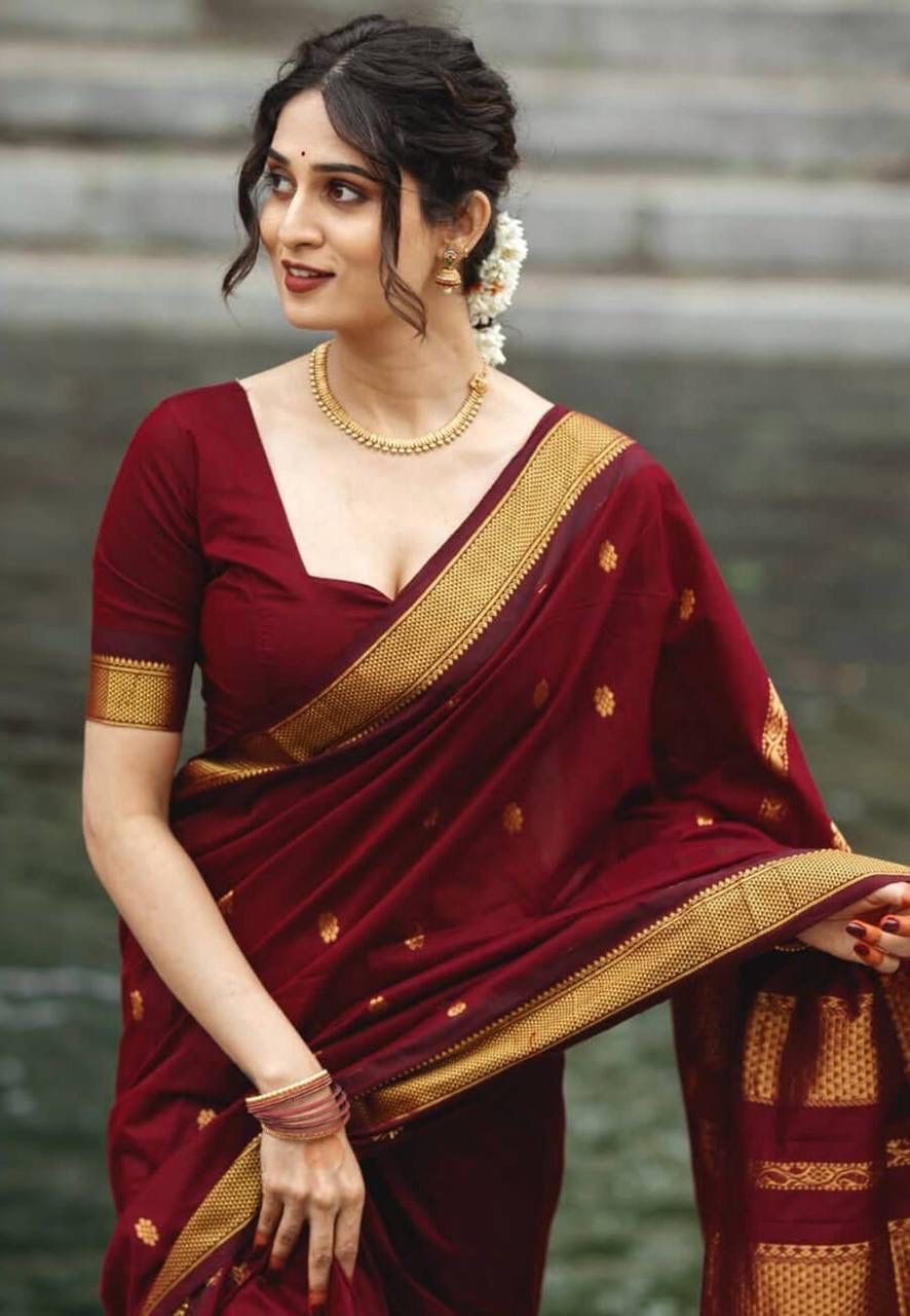 Elegant Banarsi Sarees | unstitch Blouse |