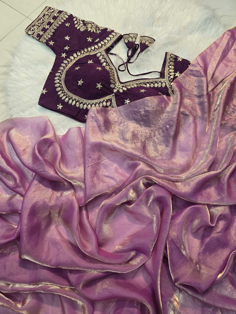 EriWaystyles New Designer Sarees|Stitched Blouse |