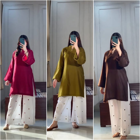 Launching Trendy Hania Amir cord set || 2Pcs Set || Plazzo Style