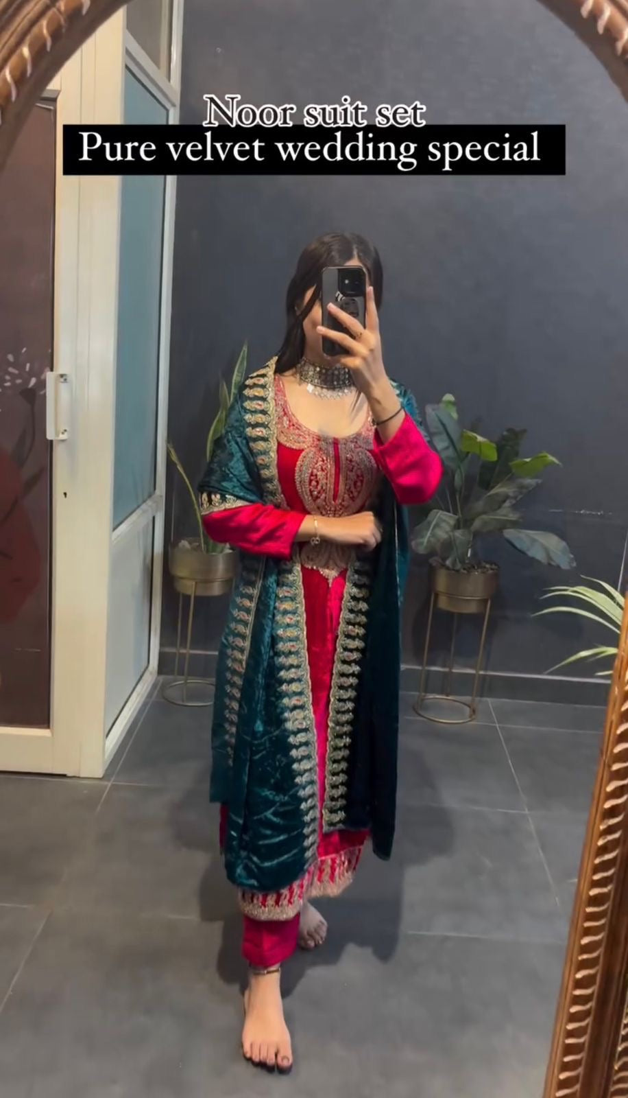 Designer Velvet Suit | Pure Velvet suit set | 3Pcs set