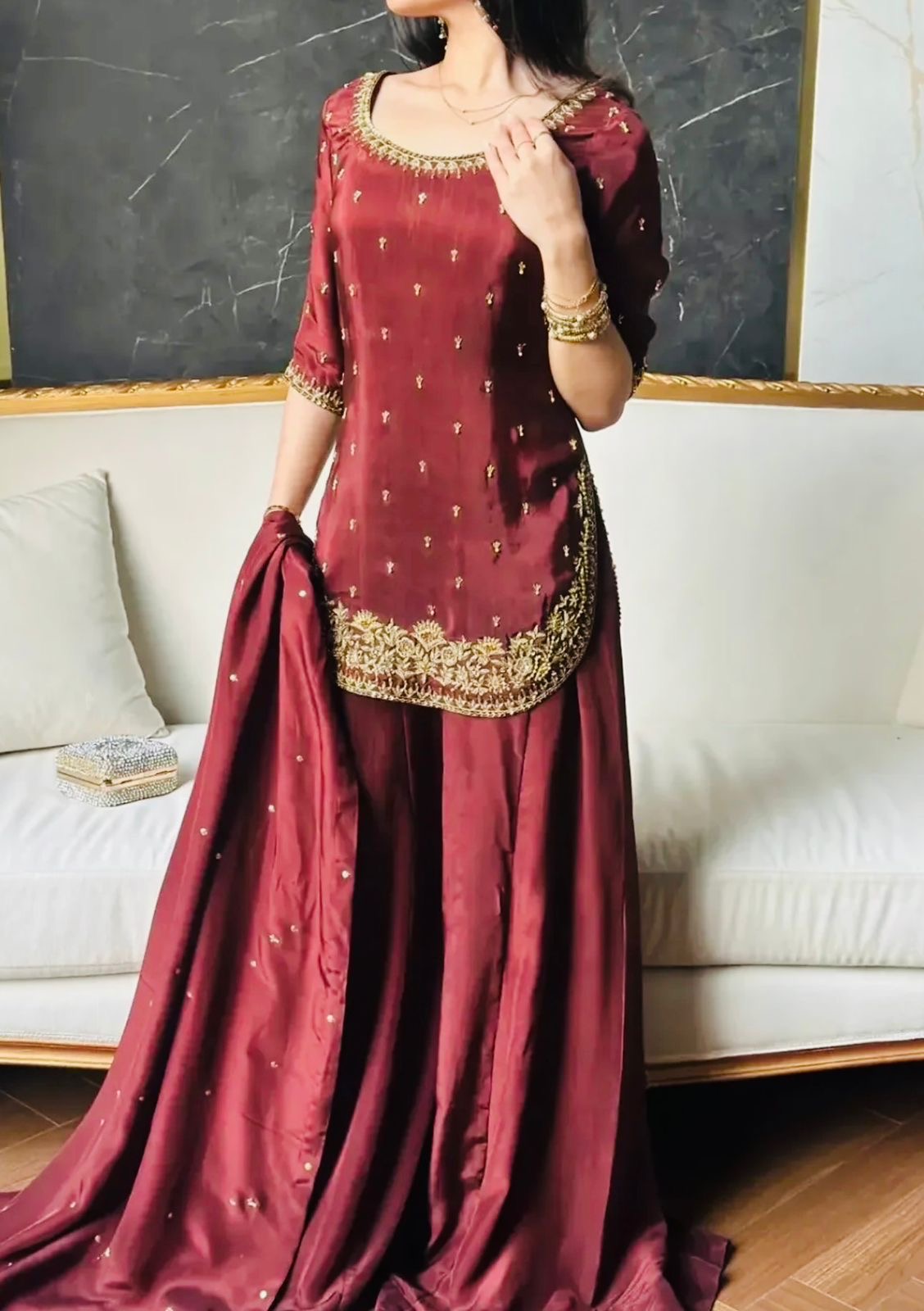 EriWaystyles Presenting New Designer party wear Plazzo Set ||
