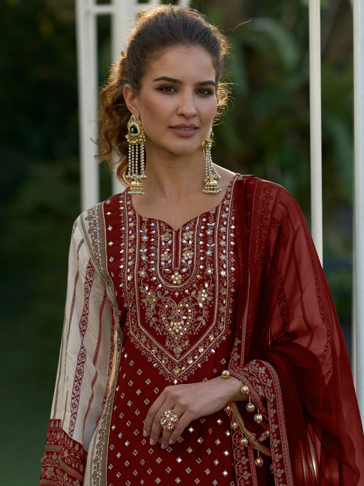 Elegant Pakistani style suit | 3Pcs Set | plus size