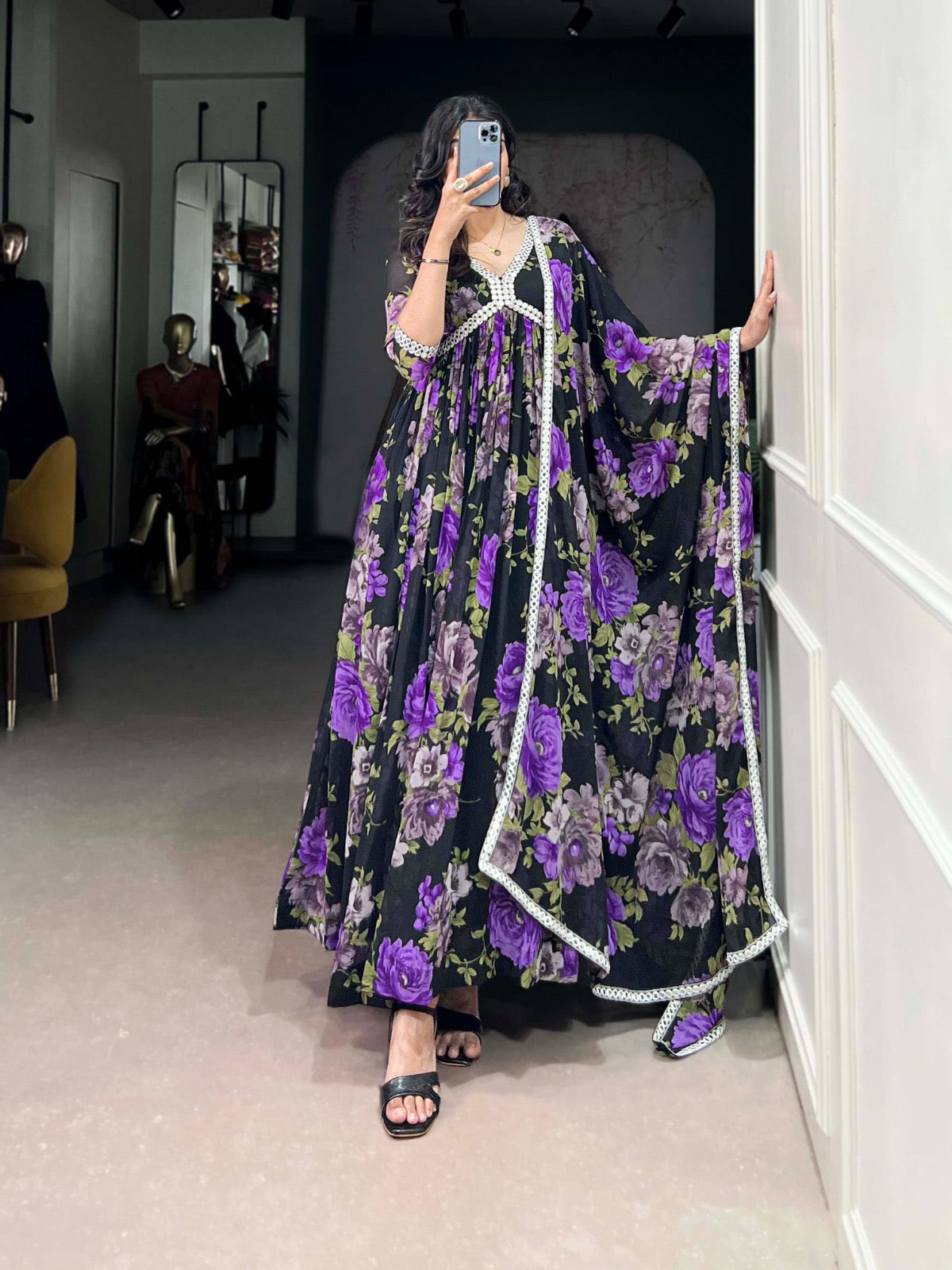 EriWaystyles Presenting New Floral Gown Collection || Long Floral Gown