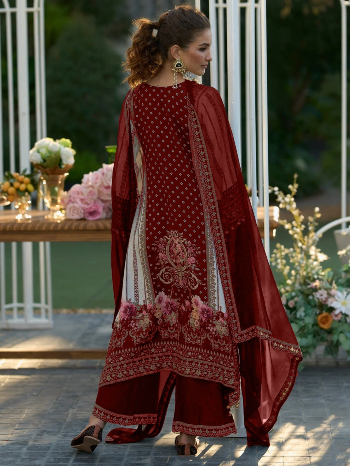 Elegant Pakistani style suit | 3Pcs Set | plus size