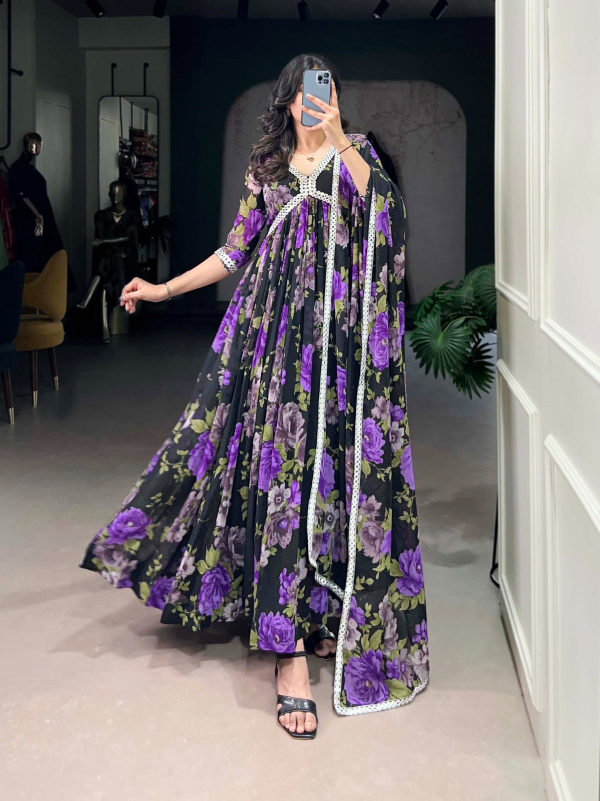 EriWaystyles Presenting New Floral Gown Collection || Long Floral Gown