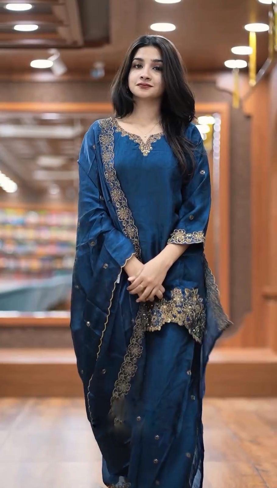 Beautiful Designer Fendy Silk Suits || 3Pcs sets ||