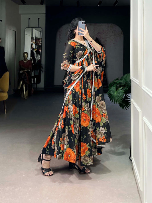 EriWaystyles Presenting New Floral Gown Collection || Long Floral Gown