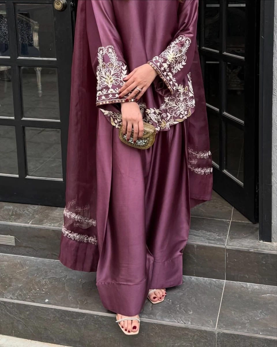Indian pakistani women ethnic designer Farshi shalwar suit party wear || 3Pcs Suits |