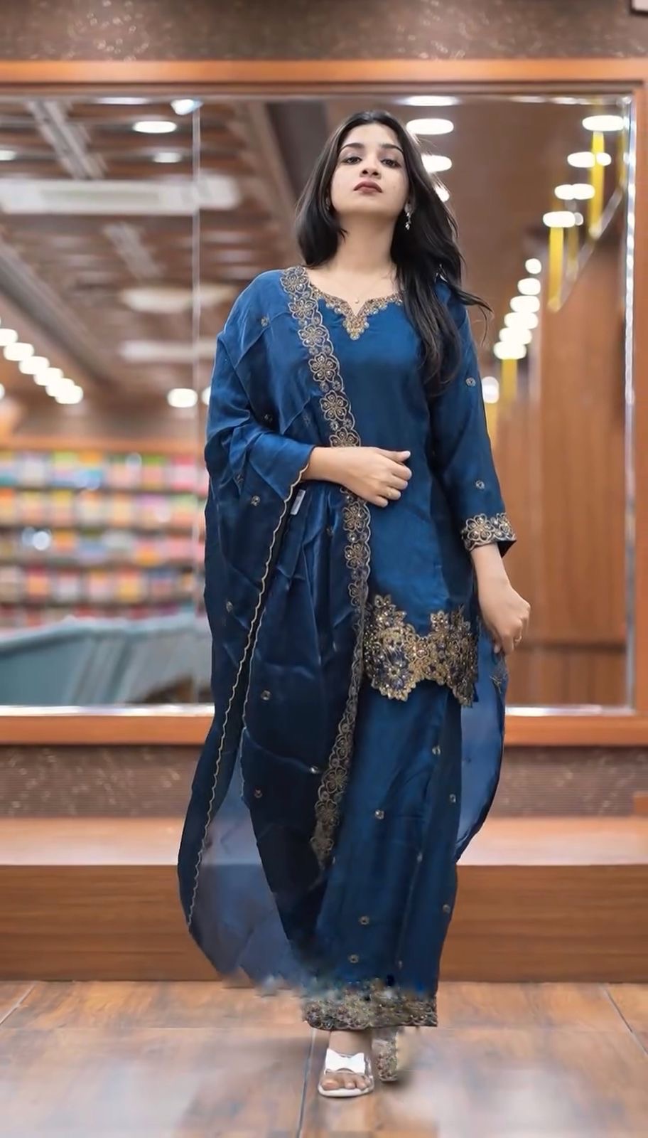 Beautiful Designer Fendy Silk Suits || 3Pcs sets ||