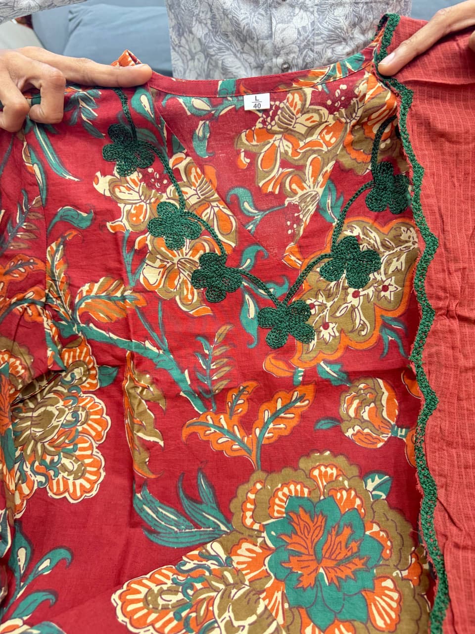 Designer Floral Cotton Suits | 3Pcs Set |