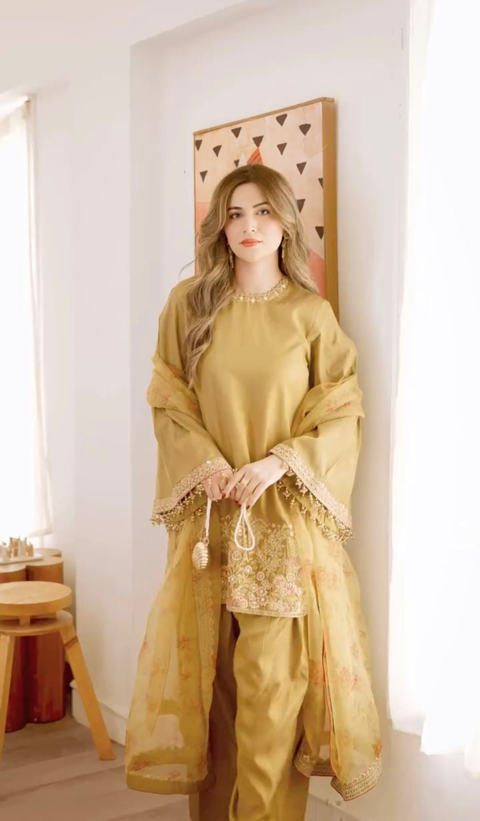 EriWaystyles Presenting New Designer Collection In French Crep Silk Top-Bottom And Dupatta Set| 3Pcs Set |