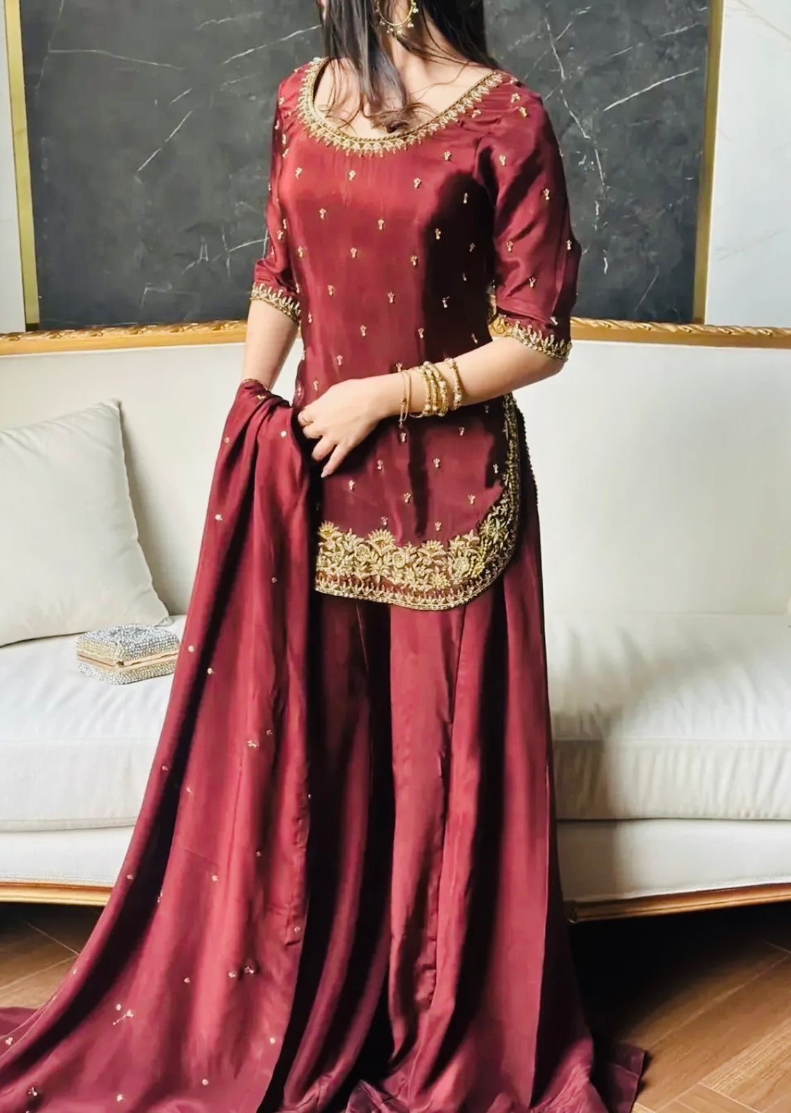 EriWaystyles Presenting New Designer party wear Plazzo Set ||