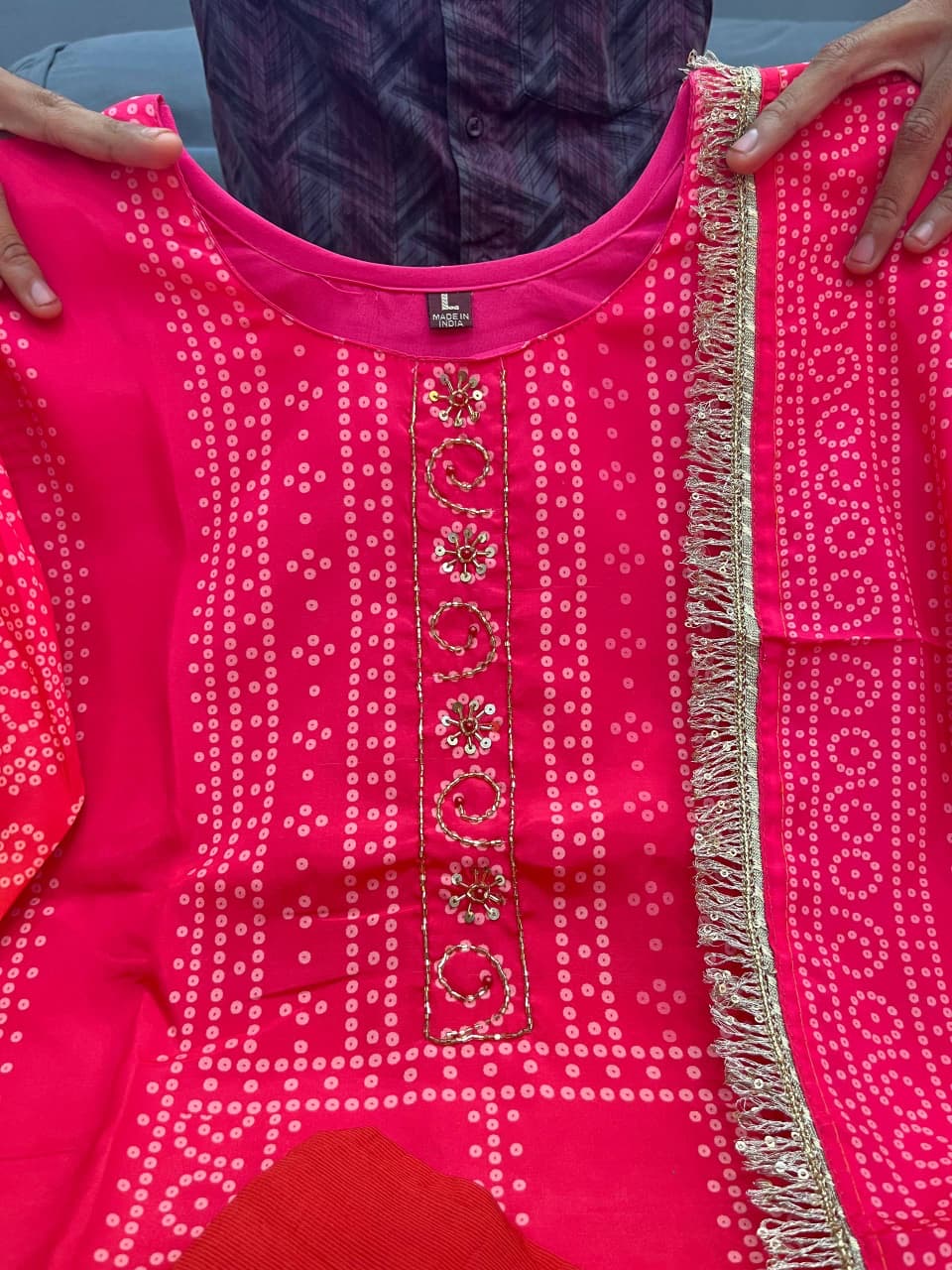Beautiful premium silk Dress || sequence work Dress ||