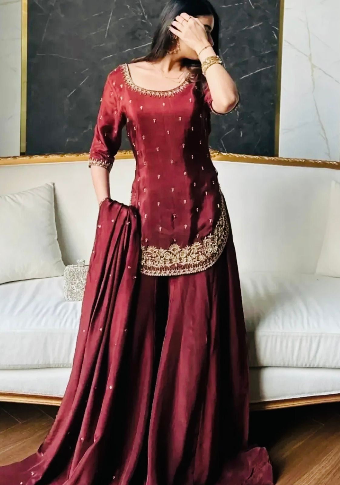 EriWaystyles Presenting New Designer party wear Plazzo Set ||