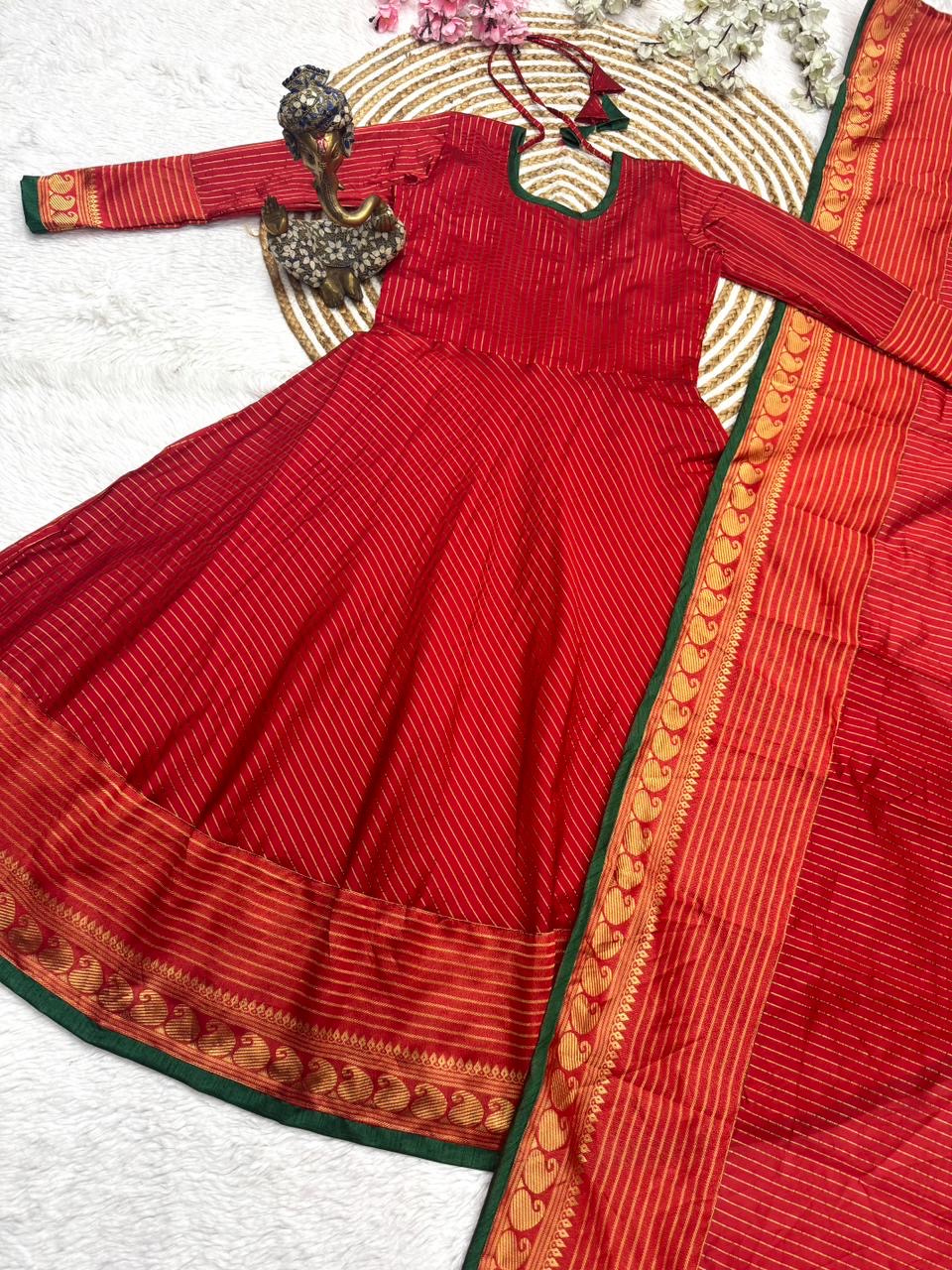 Super Trendy Traditional Outfit | Banarsi Anarkali style |