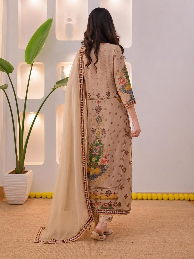 Beautiful Designer Suit || 3Pcs Set ||