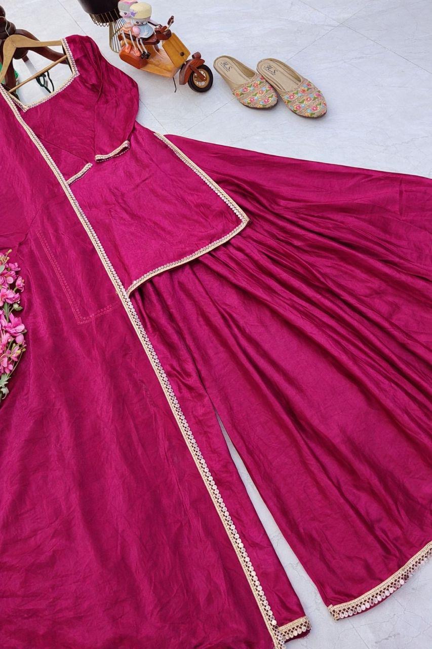 New Designer Flair Plazzo Set || 3Pcs set | Ready to Wear