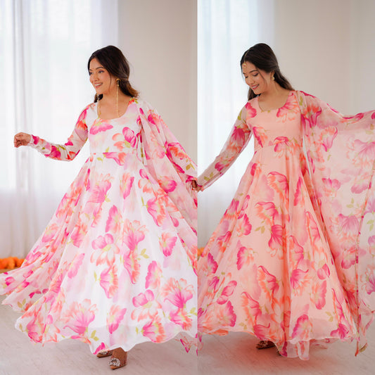 EriWaystyles presenting Anarkali Gown Set || 3Pcs Set ||