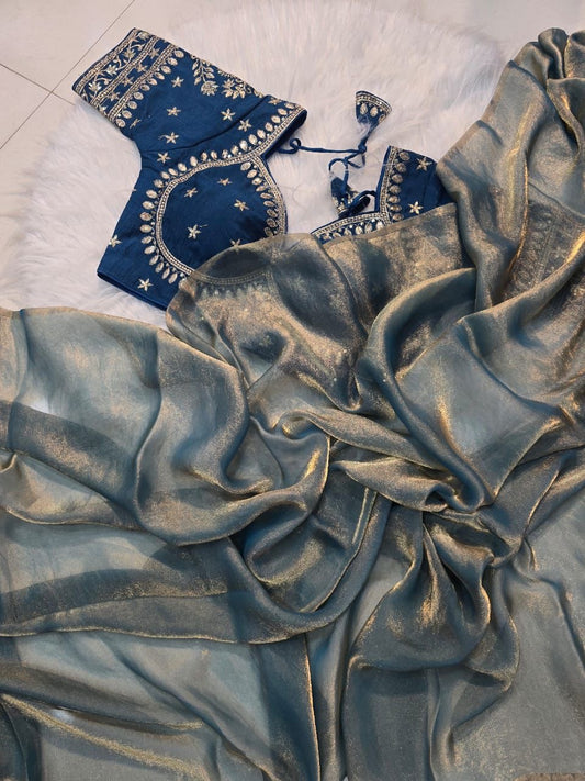 EriWaystyles New Designer Sarees|Stitched Blouse |