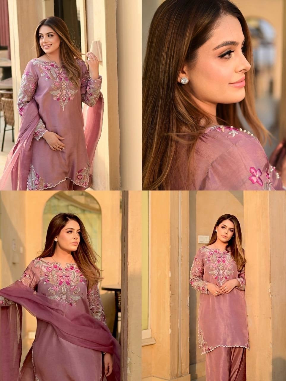 New Designer Embroidery Farshi Suit| 3Pcs Set |