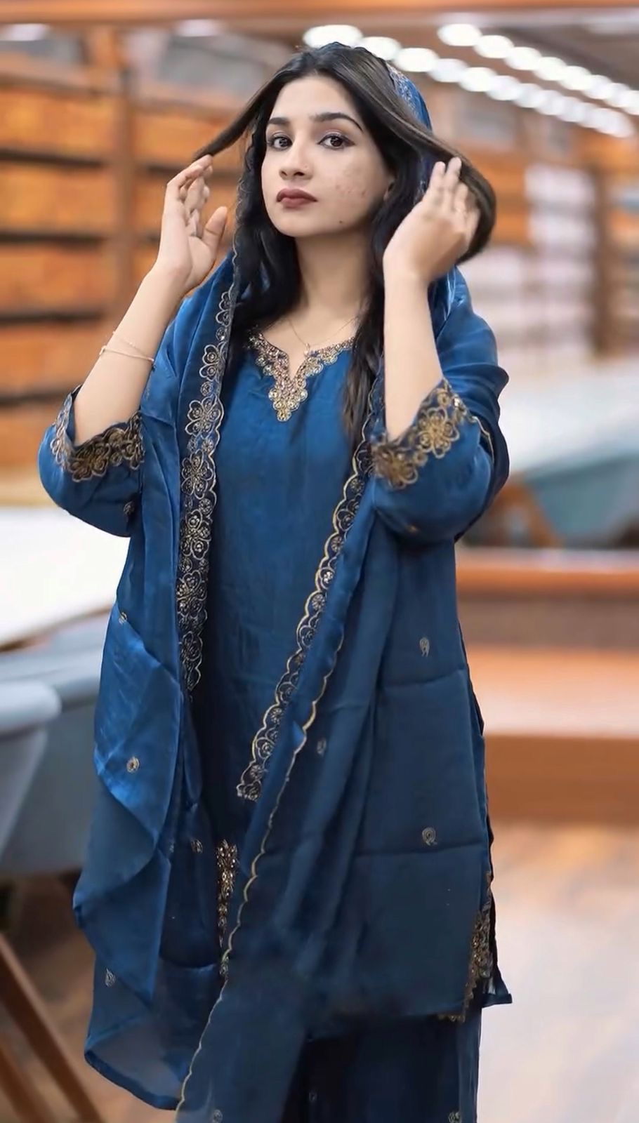 Beautiful Designer Fendy Silk Suits || 3Pcs sets ||