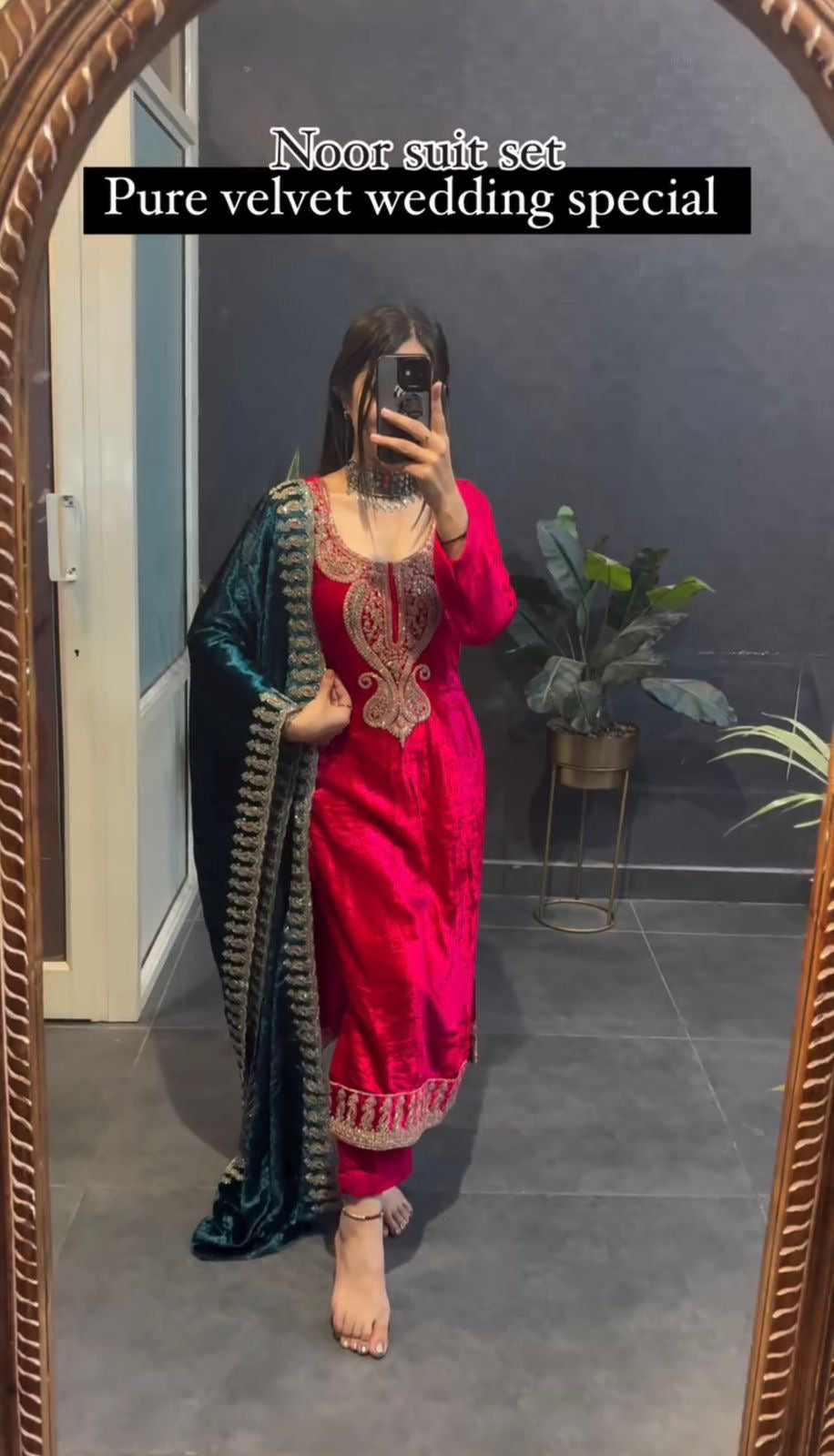 Designer Velvet Suit | Pure Velvet suit set | 3Pcs set