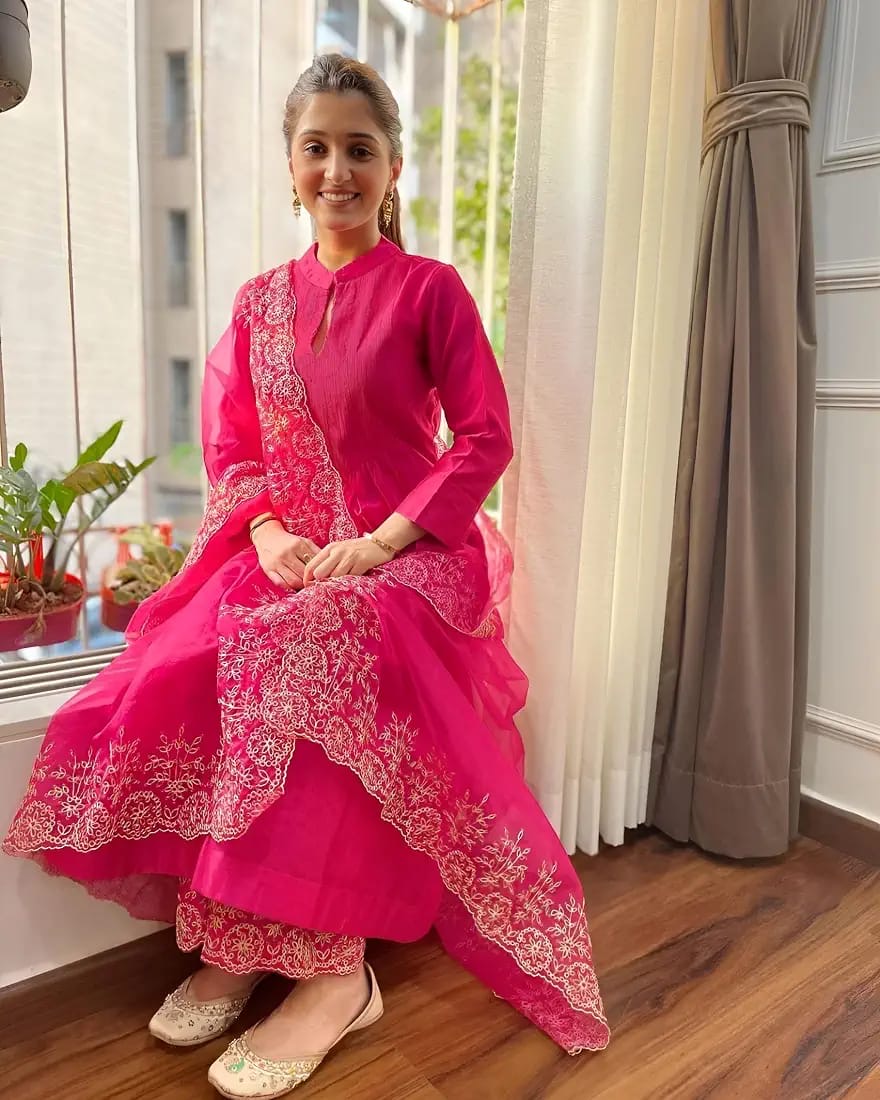 Women’s Pure Cotton Silk Kurta Pant Set with Organza Dupatta | Embroidered Ethnic Suit Set | Daily Wear ||