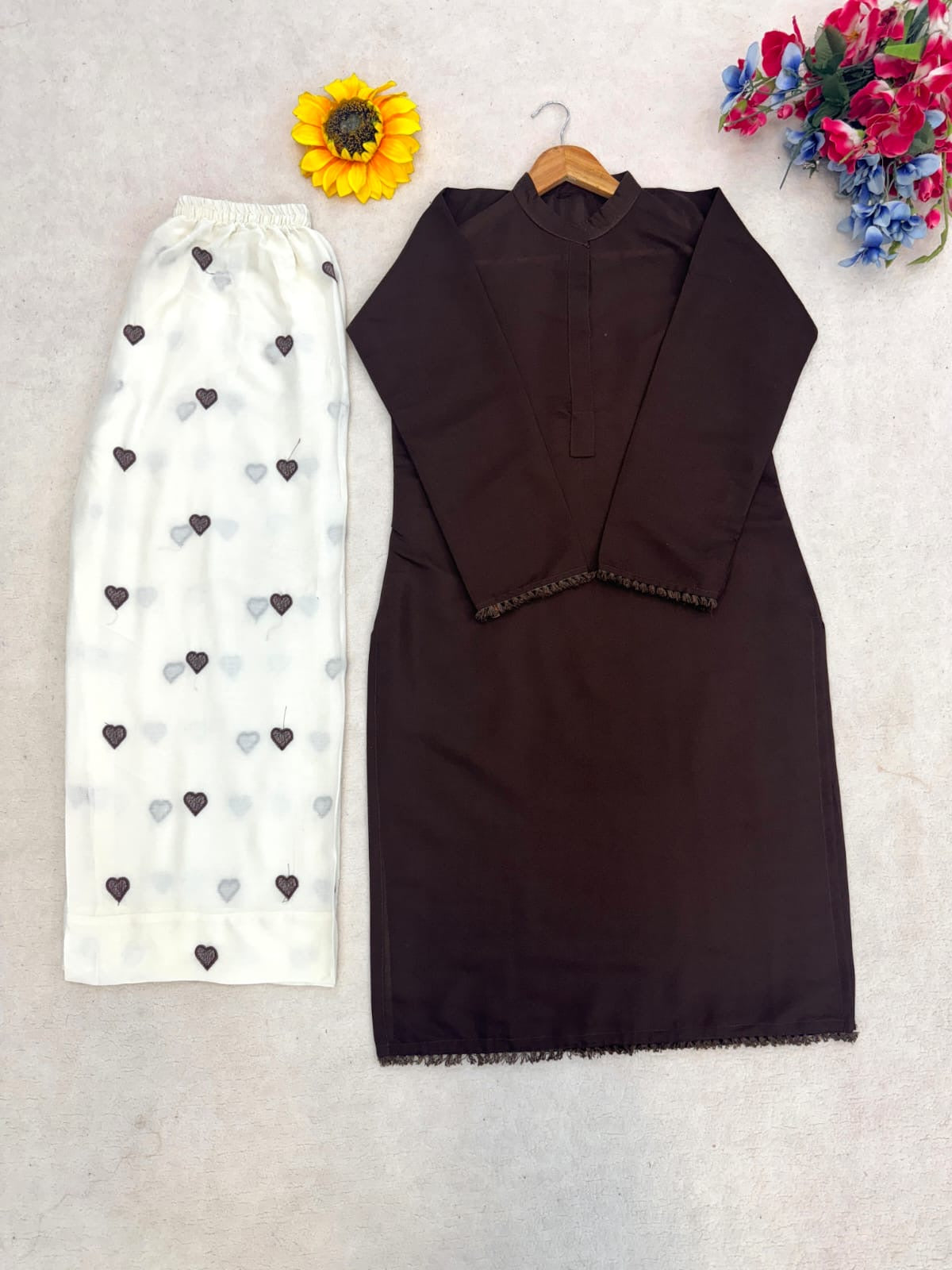 Launching Trendy Hania Amir cord set || 2Pcs Set || Plazzo Style
