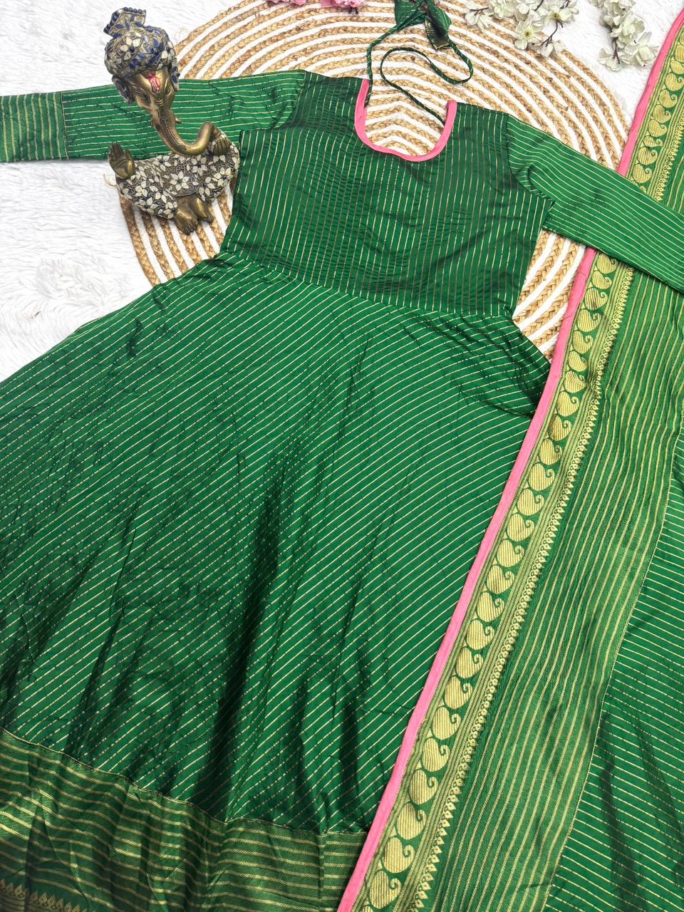 Super Trendy Traditional Outfit | Banarsi Anarkali style |