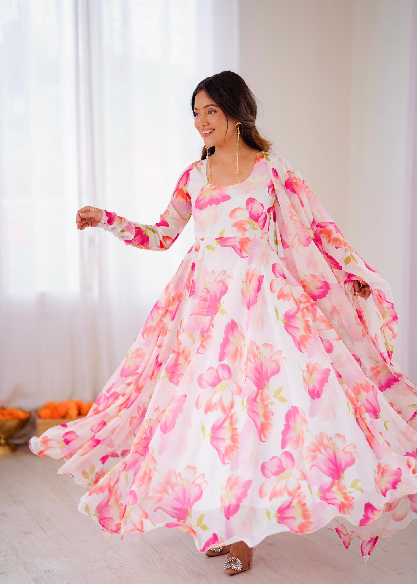 EriWaystyles presenting Anarkali Gown Set || 3Pcs Set ||