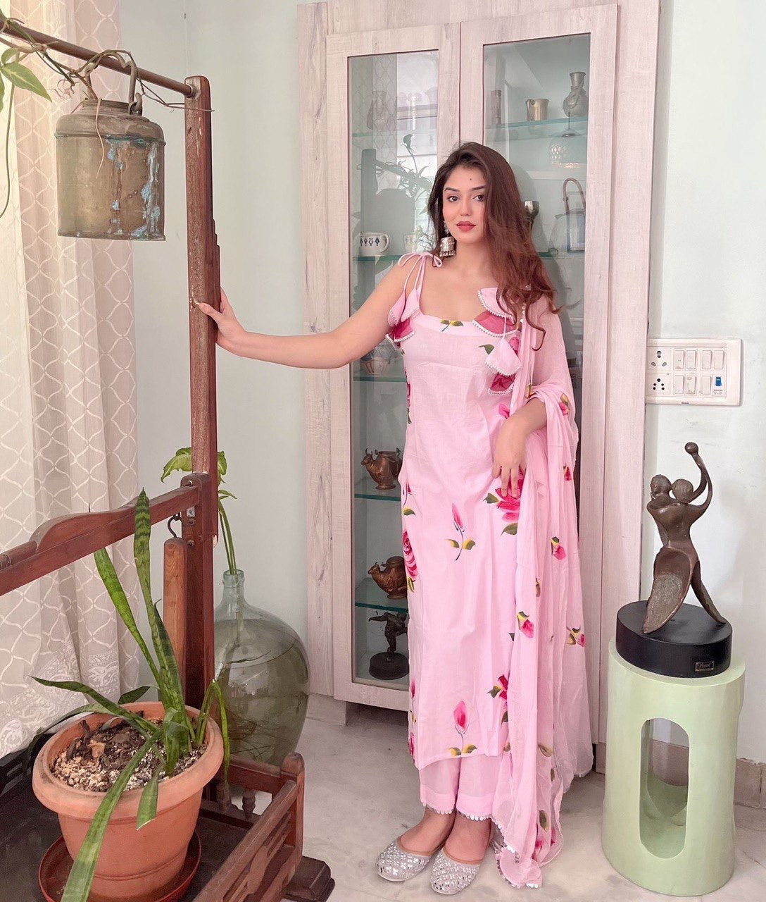 Beautiful Sleeveless summer Collection Suit || 3Pcs Set ||