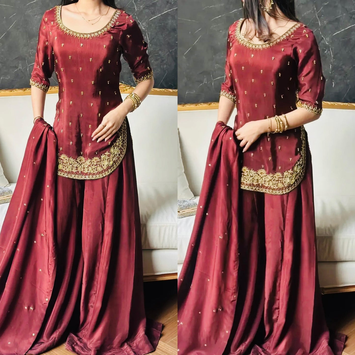 EriWaystyles Presenting New Designer party wear Plazzo Set ||