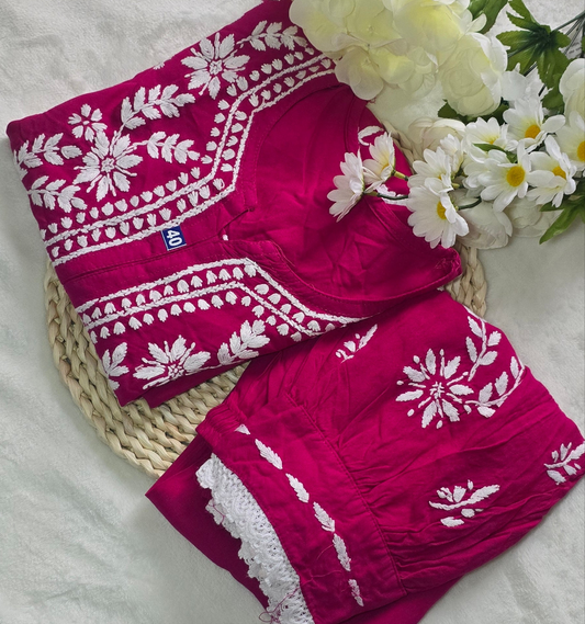 Afghani Chikankari Rayon 2pc Set