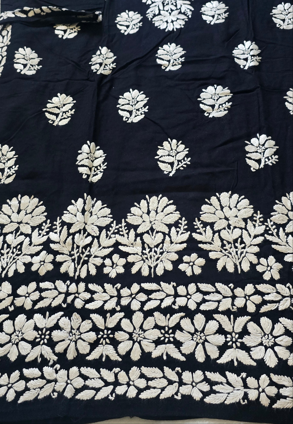 Chikankari long kurti |Elegant Embroidery |