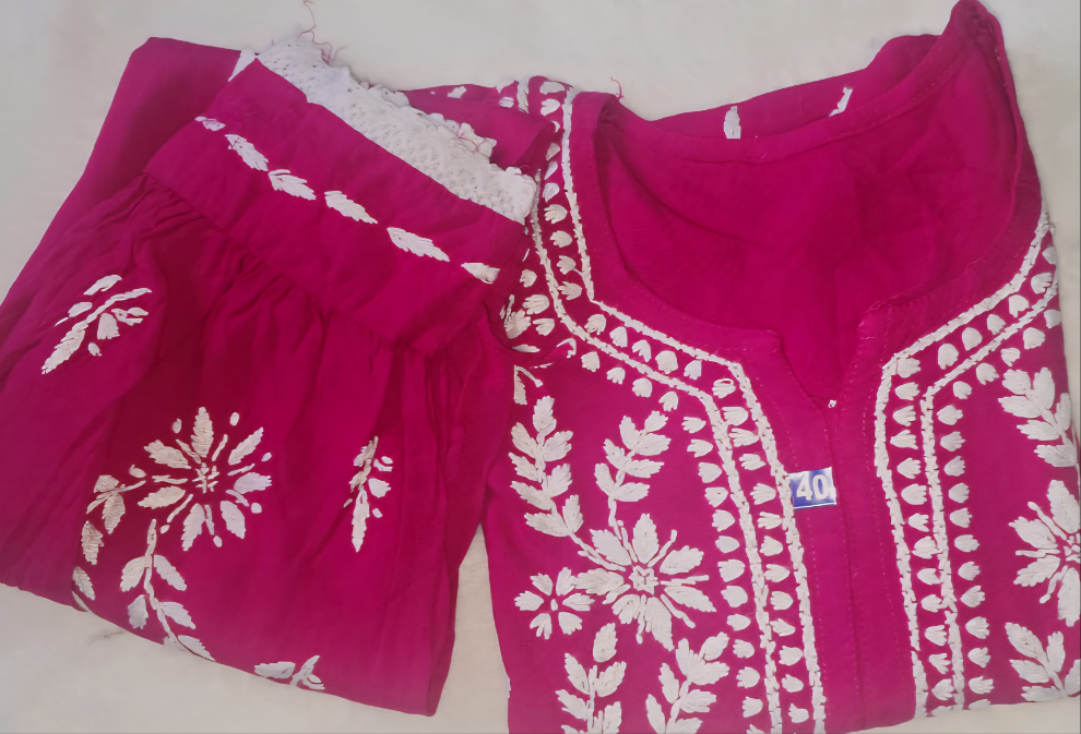 Afghani Chikankari Rayon 2pc Set