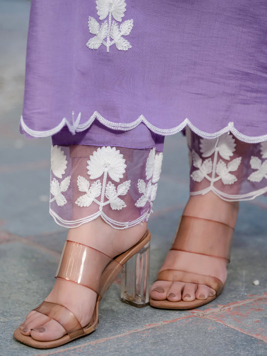 Elegant Heavy Embroidered Roman Silk Suit Set – Wedding Wear